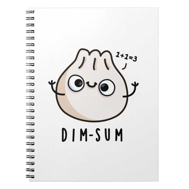 Dim-sum Funny Dimsum Math Pun Notizblock (Vorderseite)