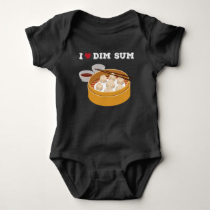 Dim Sum Lover Asian Kitchen Dumpling Chinese Food Baby Strampler