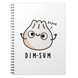 Dim-sum Lustiger Dimsum-Mathe-Wortwitz  Notizblock