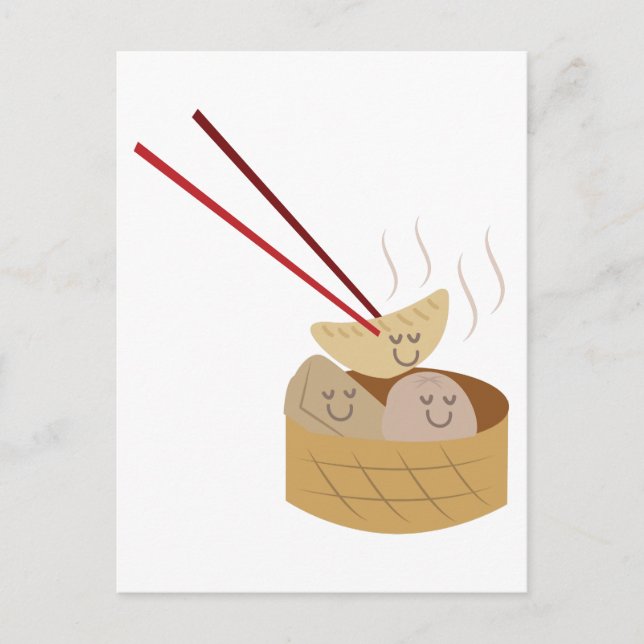 Dim Sum Postkarte (Vorderseite)