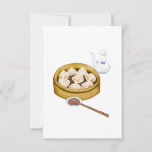 Dim Sum  XiaoLongBao  小 笼 包 Dankeskarte