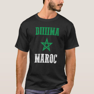 Dima Maroc Maroc Marokko Flagge T-Shirt