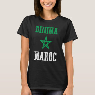 Dima Marokko   Marokkanischer Stolz Marokko-Flagge T-Shirt