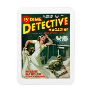 Dime Detective Magazine (Dez, 1948) Magnet