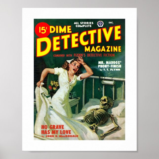 Dime Detective Magazine (Dezember 1948) Poster (Vorne)