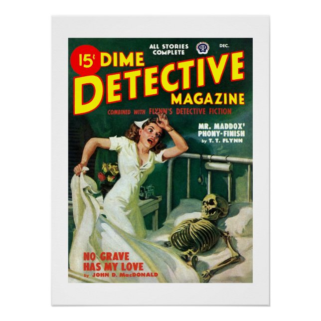 Dime Detective Magazine (Dezember 1948) Poster (Vorderseite)