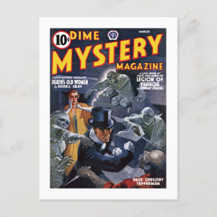 Dime Mystery Magazine (März 1941) Postkarte