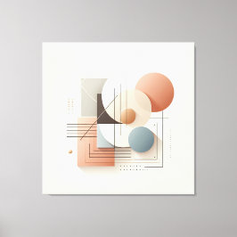 Dimensional Circle Flow Leinwanddruck