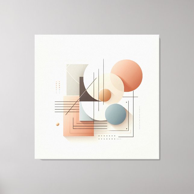 Dimensional Circle Flow Leinwanddruck (Vorderseite)