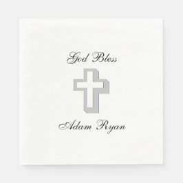 "Dimensional Cross" Papier Napkins Serviette