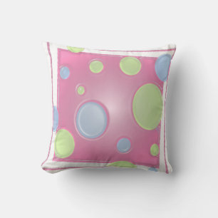 Dimensional DOTS auf Rosa Kissen
