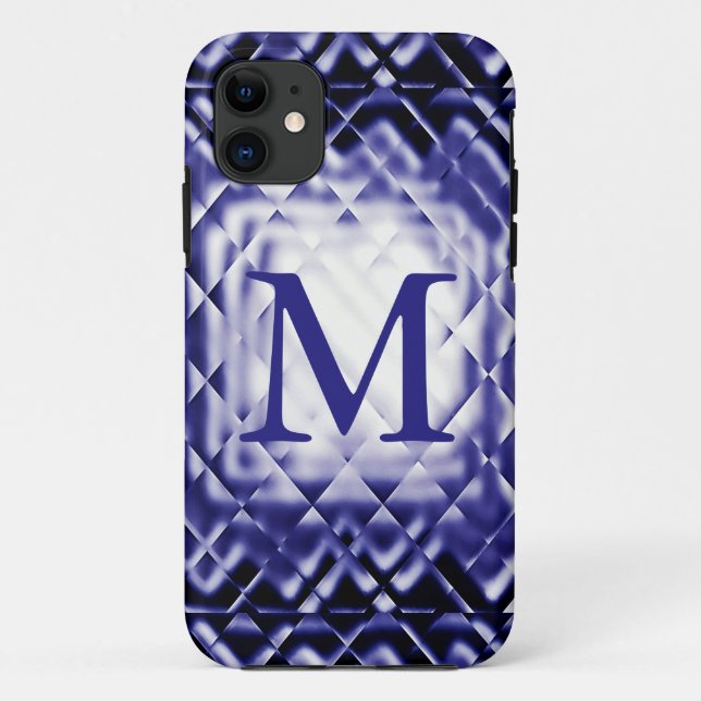 Dimensional Square-Navy-M Case-Mate iPhone Hülle (Rückseite)