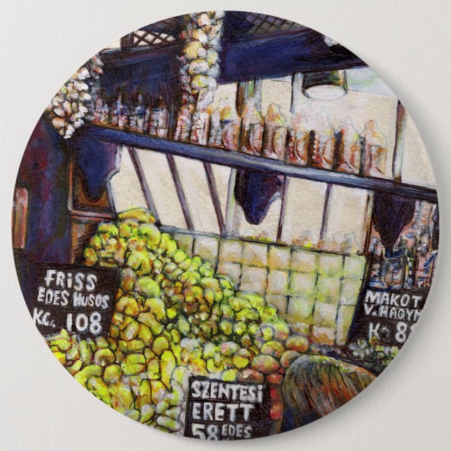 Dimensionen der Neugier Button (Vorderseite)