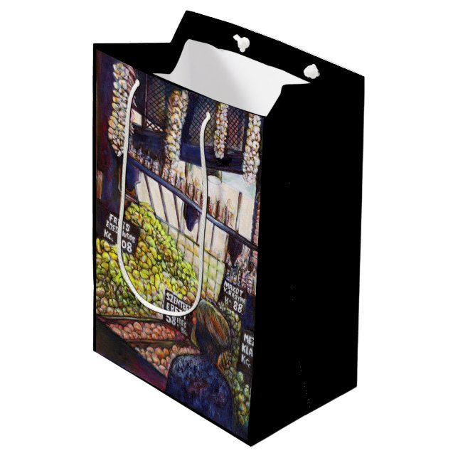 Dimensionen der Neugier Mittlere Geschenktüte (Vorderseite Schrägansicht)