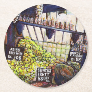 Dimensionen der Neugier Runder Pappuntersetzer