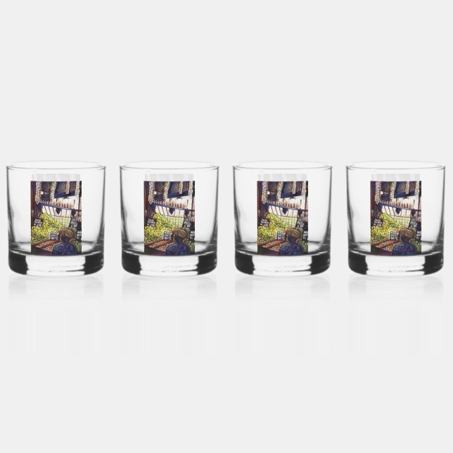 Dimensionen der Neugier Whiskyglas (Vorderseite)