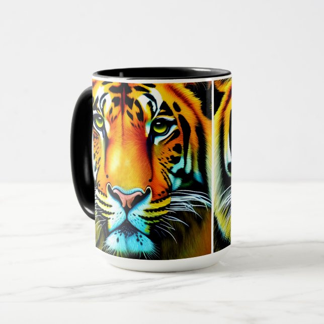 Dimensionen der wild lebenden Tiere: 3D-Tiermodell Tasse (Vorderseite Links)