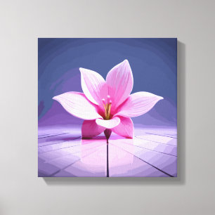 Dimensionen Gladioli: Rosa und Lila Meisterwerk Leinwanddruck