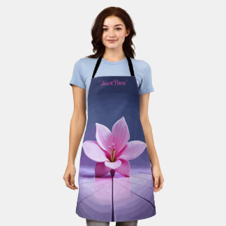 Dimensionen Gladioli: Rosa und Lila Meisterwerk Schürze