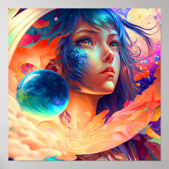 Dimensionen Kind - farbenfrohe Wand an Wand Drucke (Vorne)