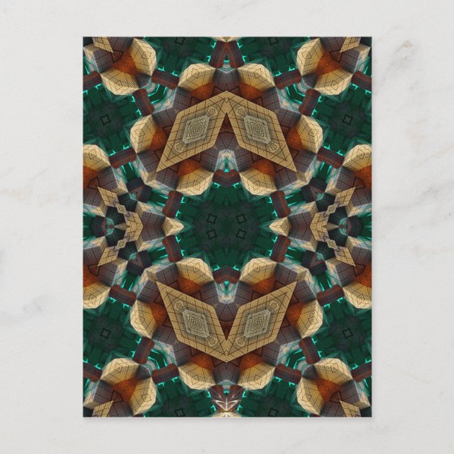 Dimensionsgrün Postkarte (Vorderseite)