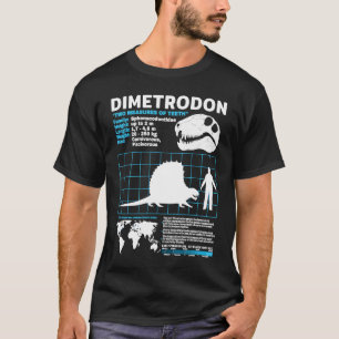 Dimetrodon-Faktenblatt Dinosaurier Fakten T-Shirt