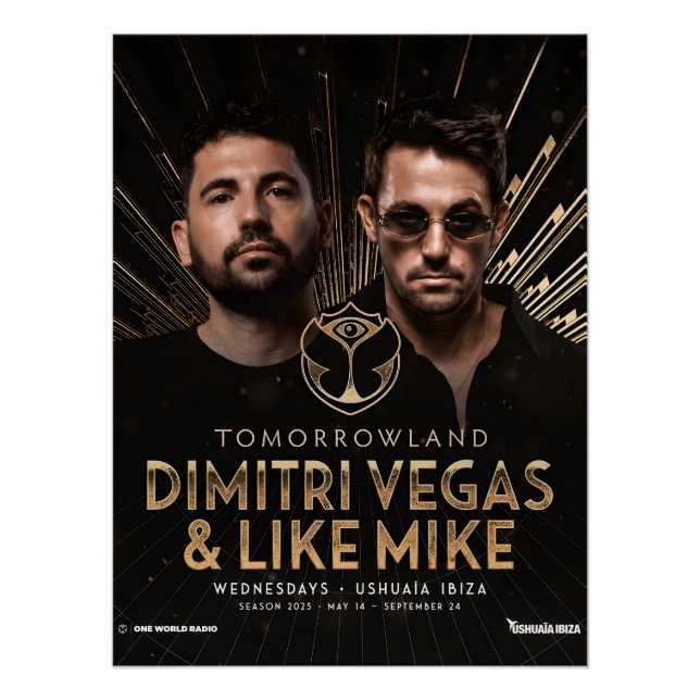 Dimitri Vegas & Like Mike - Ushuaïa Poster (Vorderseite)