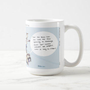 Dimwitz Comicenunicycle-Massage-Kaffee-Tasse Tasse