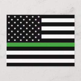 DIN GREEN LINE FLAG POSTKARTE