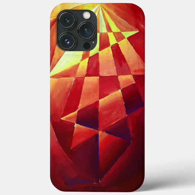 Dinamische abstrakte Rot-Komposition Case-Mate iPhone Hülle (Rückseite)