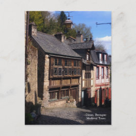 Dinan Medieval Village Bretagne Frankreich Postkarte