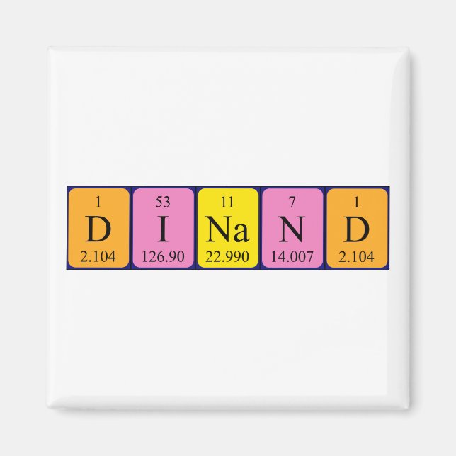 Dinar-Periodenmagnet Magnet (Vorne)