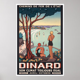 Dinard Druck Französische Kunst Frankreich Reisepl Poster