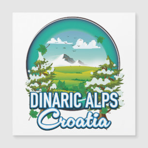 Dinarische Alpen Magnetkarte