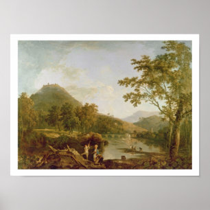 Dinas Bran aus Llangollen, 1770-71 (Öl auf Leinwan Poster
