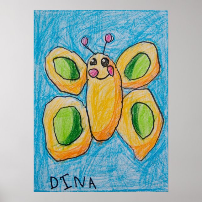 Dina's Butterfly Poster (Vorne)