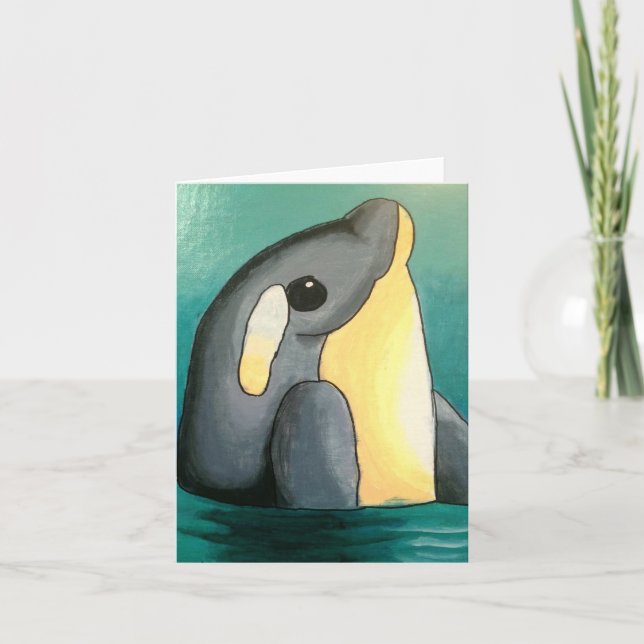 Dinas Delphin Notecard Karte (Vorderseite)