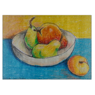 Dinas Stillleben-Obstschale-Schneidebrett Schneidebrett