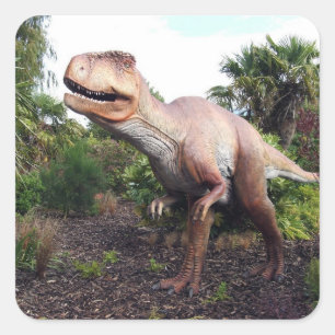 Dinasaur Quadratischer Aufkleber