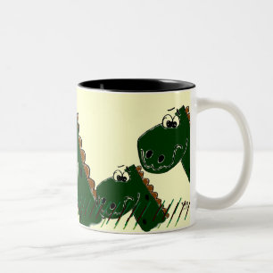 Dinasour trinkende Tasse