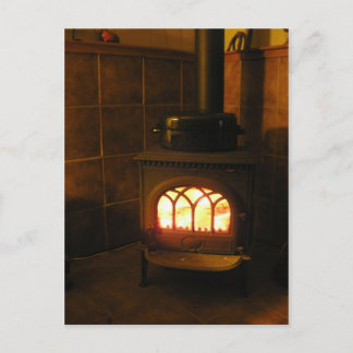 Dinde au feu postkarte