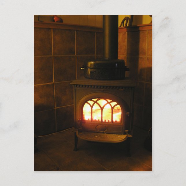 Dinde au feu postkarte (Vorderseite)