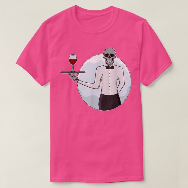 Diner Drink Server Restaurant Bedienung Skulptur W T-Shirt (Design vorne)