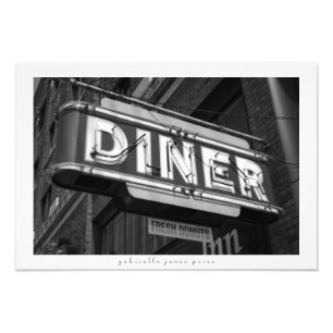 Diner/Fresh Donuts     Dekorative Print 19" x 13" Fotodruck