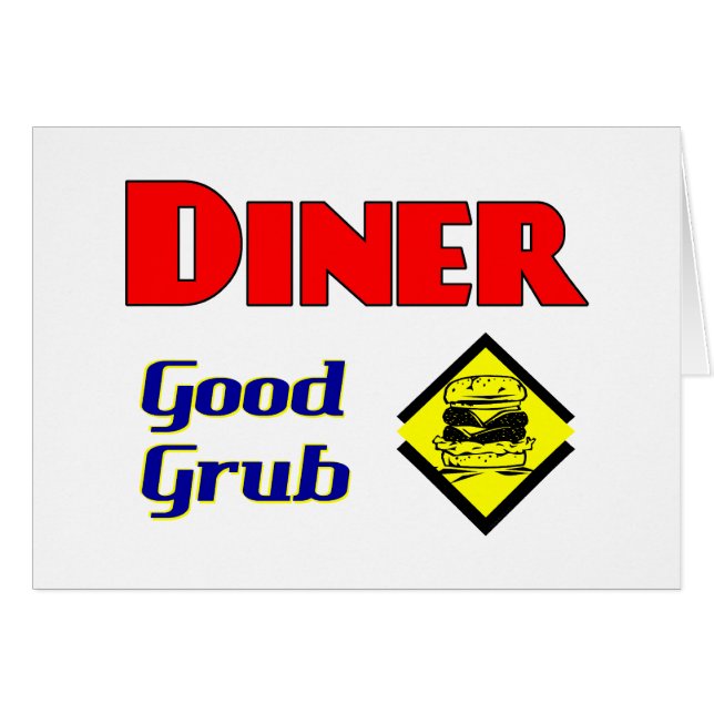Diner Good Grub Hamburger Restaurant Art (Vorderseite (Horizontal))