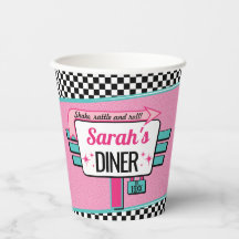 Diner im Retro-Stil der 1950er Jahre, Geburtstag,