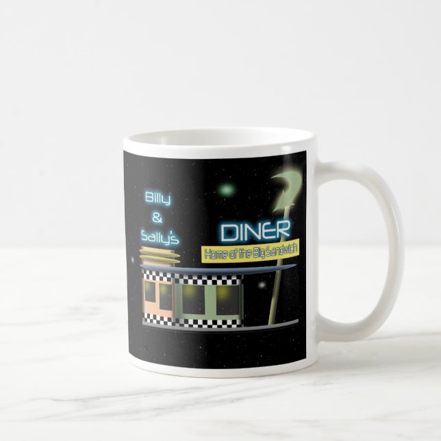 Diner im Stil der Fünfziger Kaffeetasse (Rechts)