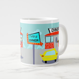 Diner Jumbo-Tasse der 50er Jahre