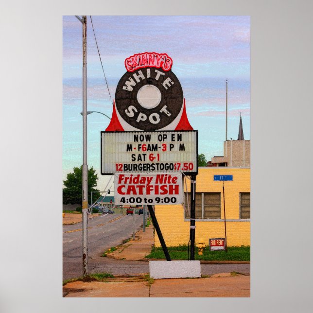 Diner Sign Print Poster (Vorne)