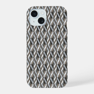 Diner Style Chrome Harlequin Pattern iPhone 15 Hülle